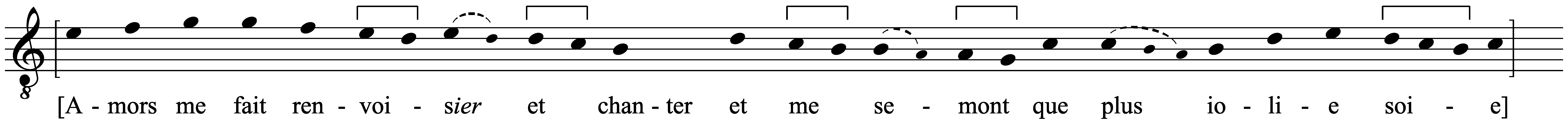 Work musical notation